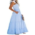thumbnail image 3 of Robe Maxi Plage Décontractée en Spaghetti Sans Manches pour Femme, 3 of 6