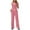 Pink, variant on TMOYZQ Women's 2 Piece Outfits Lounge Sets Sleeveless Crewneck Tank Tops and Wide Leg Pants Going Out Athletic Sets