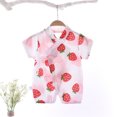thumbnail image 3 of EnJoCho Beach Bodysuit for Baby Baby Girls Boys Cotton Summer Cartoon Short Sleeve Print Romper Bodysuit Clothes Toddler Boys Trendy Clothing Casual Bodysuit, 3 of 3