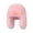 Pink, variant on harmtty Women Winter Imitation Mink Lei Feng Hat Solid Color Plush Hat Thickened Warm Ski Coldproof Earflap Hat Khaki