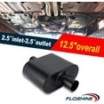 thumbnail image 5 of Floshine Universal Mufflers,Performance Automotive Exhaust Muffler，Single Chamber center in - center out, 5 of 6