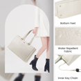 thumbnail image 4 of Bolsa para ordenador portátil LOVEVOOK para mujer de 15,6 pulgadas, impermeable, de piel, ordenador,, 4 of 7