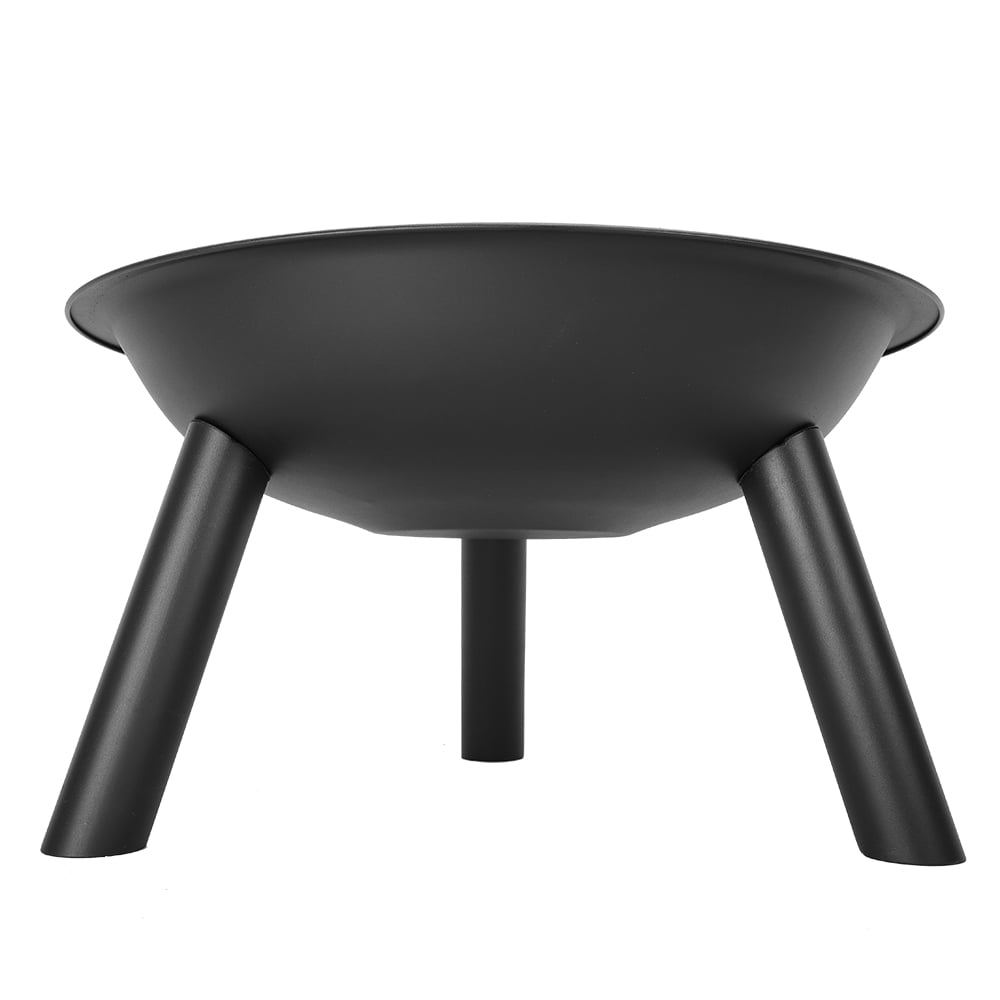 and Camping Black Henf 22 Inch Fire Pit Bowl 3 Legs Iron for Patio Backyard Outdoor Wood-Burning 