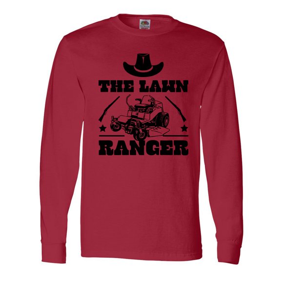 Inktastic Father's Day the Lawn Ranger with Mower Long Sleeve T-Shirt