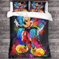 thumbnail image 3 of Dsjackson Mickey Mouse Deluxe Comforter Cover Set With Hidden Zipper Closure - Premium Microfiber Cartoon Bedding, Complete 3-piece Set With Pillowcas, 3 of 5