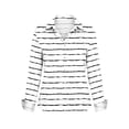 thumbnail image 5 of Vekome Button up Shirt Women Plus Size Plus Size Long Sleeve Tops Loose Collared Casual Blouses Satin Striped Tee Shirts, 5 of 5