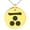 Gold, variant on Stainless Steel Mouri Samurai Crest Engraved Small Medallion Circle Charm Pendant Necklace