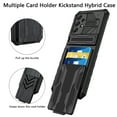 thumbnail image 3 of GSA Multi-Function Hybrid Case w/CC Holder for Samsung A53 5G - Black, 3 of 3