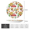 thumbnail image 2 of Yiaed Autumn Harvest Truck Print Bone China Decorative Plate Ceramic Dinner Plates Art Crafts with Display Stand-10in, 2 of 6