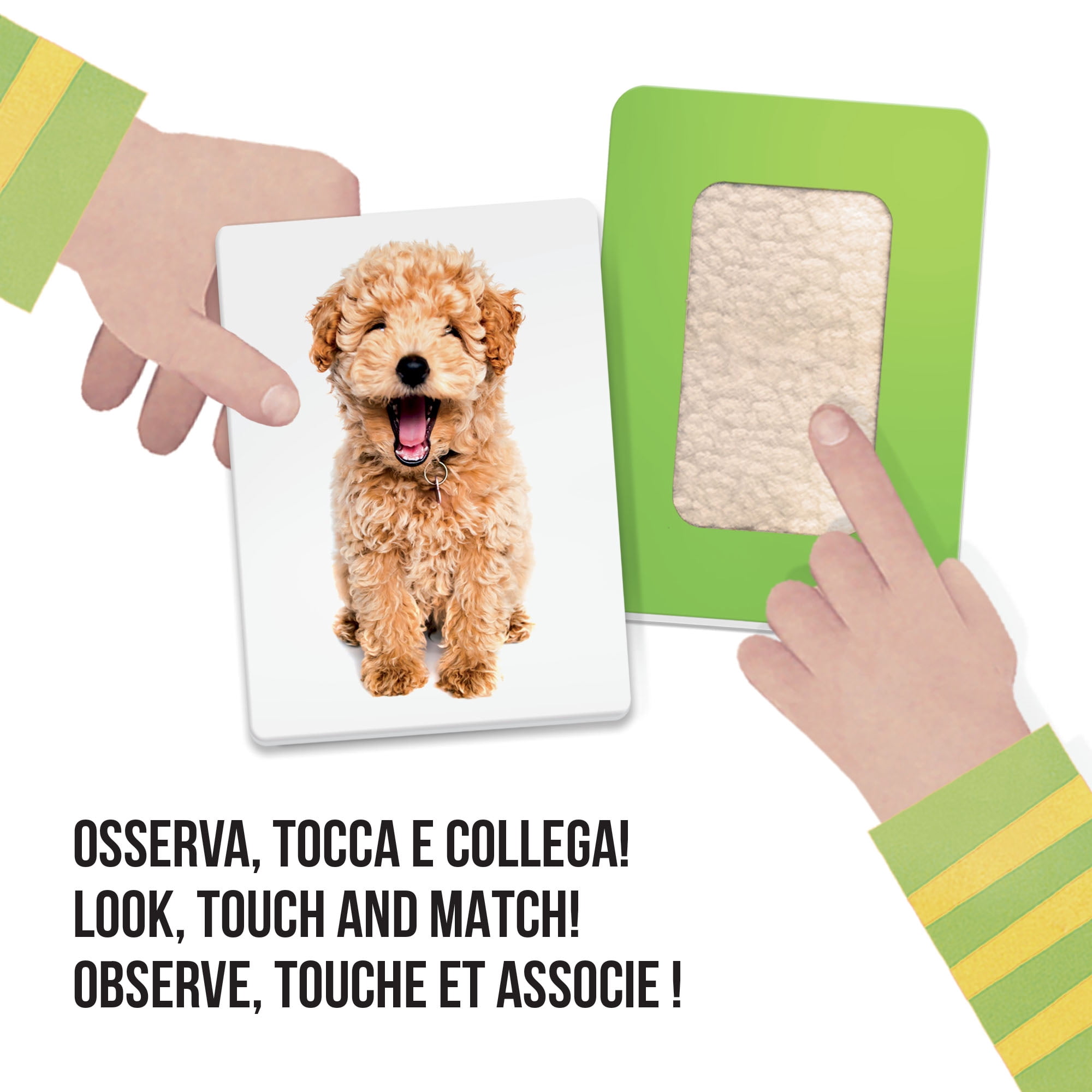Headu: Montessori Flashcards - Tactile - Texture & Image Matching Game, Touch & Sight Development Activity, Educational Sensory Play Toy, Toddlers 1-4