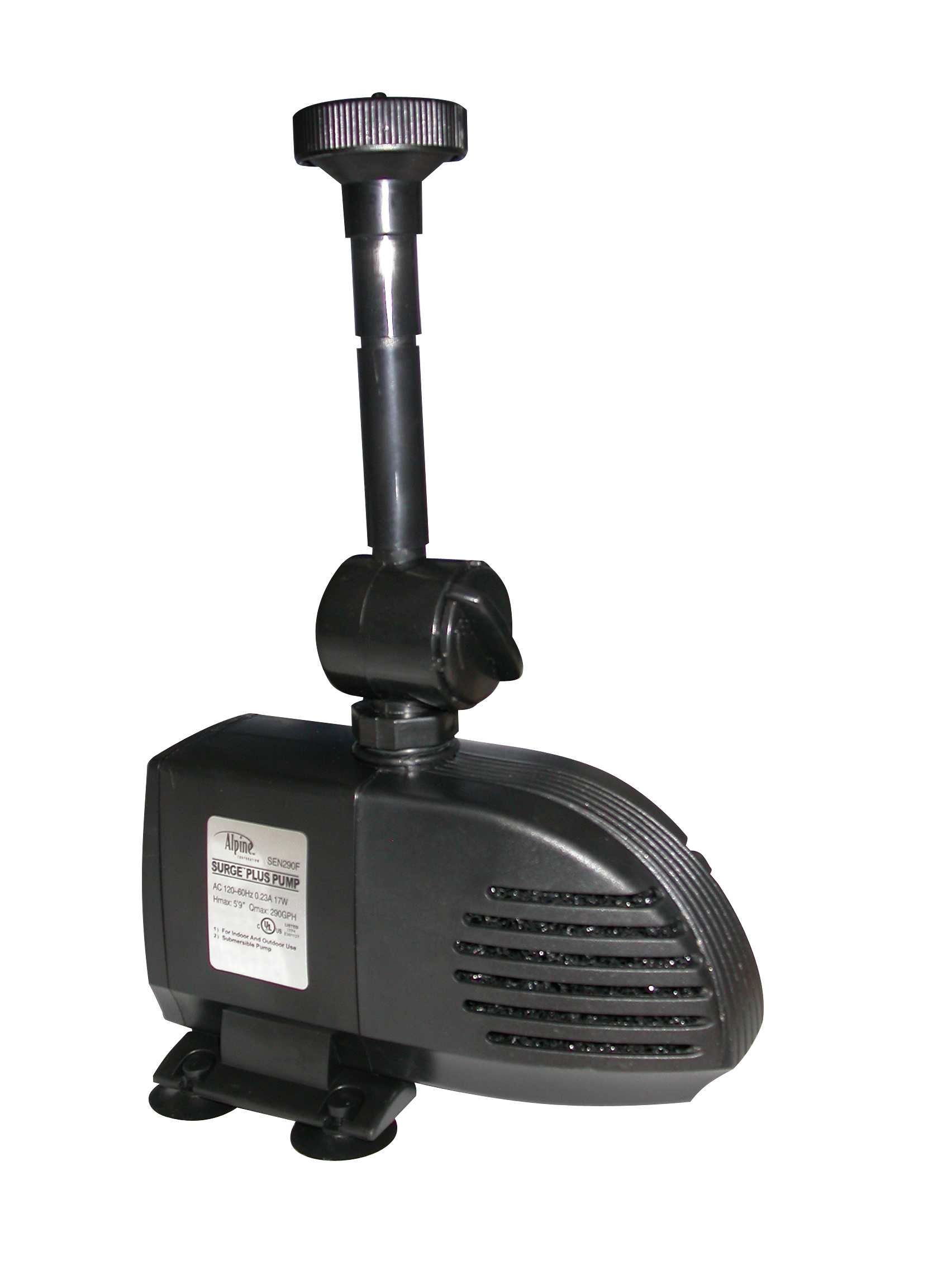 Alpine Surge Pump with Fountain Heads with 33 ft. Cord