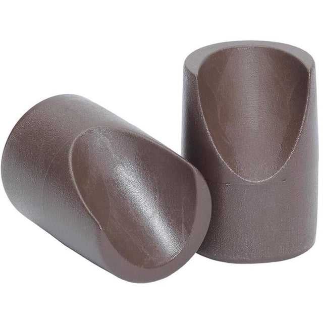 Capuchons à Embout en V pour Chaise Pliante Moderne en Plastique NPS, Brun (Ensemble de 100)