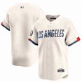 thumbnail image 1 of Camiseta clásica de béisbol de Los Angeles Dodgers color crema 2024 con número de estrella bordado-XXL, 1 of 2