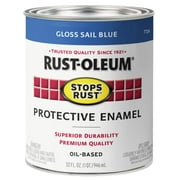 Rust-Oleum 7724-502 Qt. Sail Blue Stops Rust Enamel