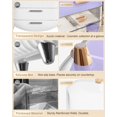 thumbnail image 4 of Organizador de maquillaje Anylady Skincare Holder, caja de almacenamiento, color morado, 4 of 8
