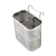 thumbnail image 1 of Soporte de utensilios de almacenamiento de almacenamiento de cubiertos Cubo de acero inoxidable con gancho con gancho colgante Decoración del hogar, 1 of 8