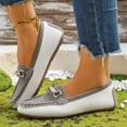 thumbnail image 4 of Chenyee Loafers for Women Fashion Pearls Non Slip Work Flat Dress Shoes Slip On Walking Sneakers, 4 of 9