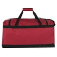 thumbnail image 6 of 24 Pack 55 Liter Capacity Unisex Duffel Bags with Handle and Luggage Shoulder Strap for Gym, Travel and Commuting in Red, 6 of 7