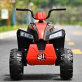 thumbnail image 2 of Costway Enfants Monter sur ATV 4 Roues Suspension à Ressort Quad W / Lumières et Musique Noir, 2 of 10