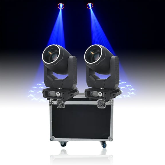 2Pcs LED 200W Moving Head Beam Spot Wash Light With 1Pcs Flightcase Effect For Dj Disco Wedding Chrismas