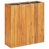 vidaXL Solid Acacia Wood Garden Planter Boxes with Raised Flower Bed