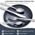 thumbnail image 3 of Juego de cubiertos Hunnycook de 60 piezas de acero inoxidable, 3 of 7
