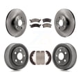 thumbnail image 1 of Transit Auto Front Rear Disc Brake Rotor Ceramic Pad and Drum Kit for Car Pontiac Sunfire Chevrolet Grand Am Cavalier Sunbird Oldsmobile Achieva Buick Skylark Corsica Beretta Cutlass Calais K8T-103586, 1 of 11