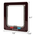 thumbnail image 2 of SENNAUX 4 Way Locking Pet Cat Dog Magnetic Lock Flap Door Gate Frame S, 2 of 6