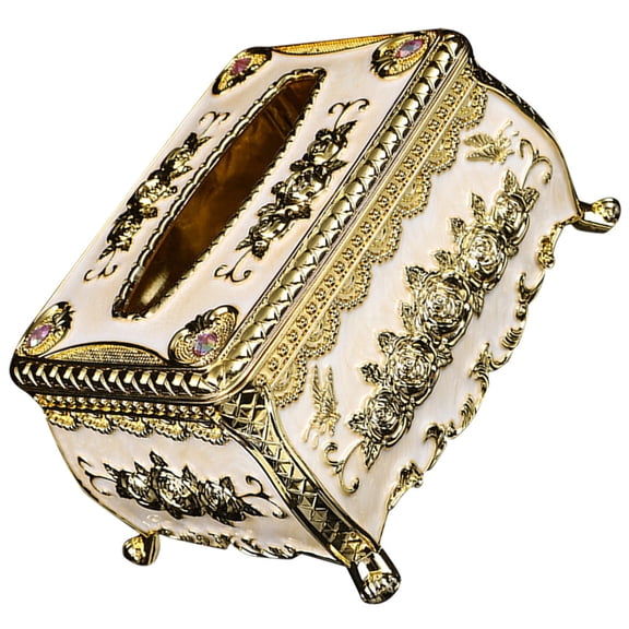 Masteelf Acrylic European Style Tissue Box Cover for Storage MultiUse Decorative Organizer 5.5 x 5.5 x 5.5