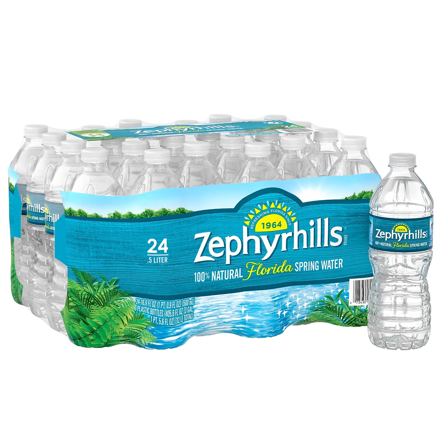 Zephyrhills 100 Natural Spring Water 16.9 Oz. 073430055445