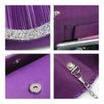 thumbnail image 5 of Dasein Women Satin Evening Bags Rhinestone Clutch Purses for Wedding Party Formal Dressy Handbag with Shoulder Chain, 5 of 7