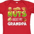 thumbnail image 4 of Inktastic Nuts About My Grandpa Peanut, Almond, Pistachio Boys or Girls Baby Bodysuit, 4 of 5