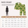 thumbnail image 4 of Pofeuu Avocado Print Womens Pajamas Set Long Sleeve Sleepwear Button Down Nightwear Soft Pj Lounge Sets Button Down Pajamas Women-Medium, 4 of 7