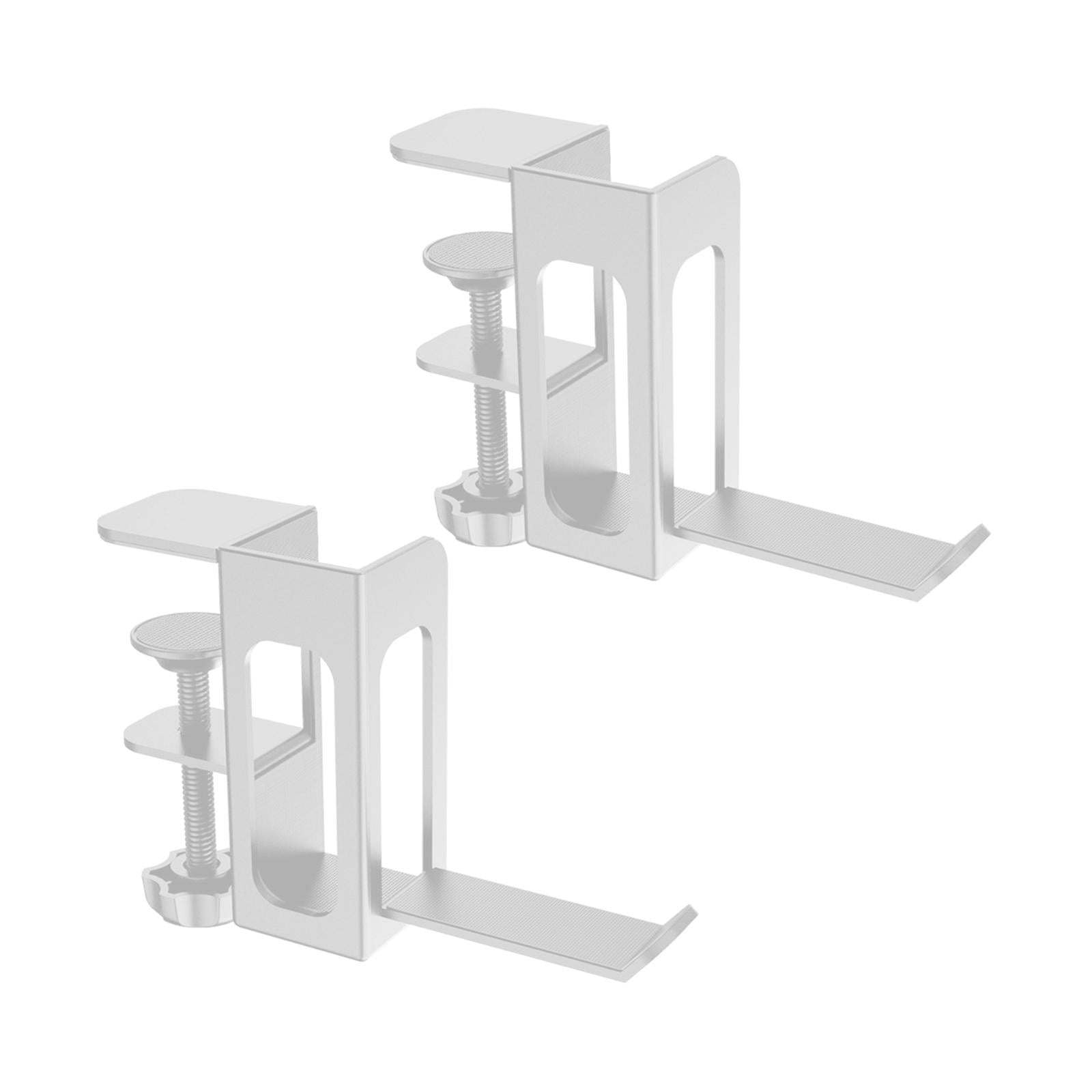 Wzmzjy Desk Side Vertical Laptop Stand Clamp on Desk Side Ergonomic Multifunctional for white