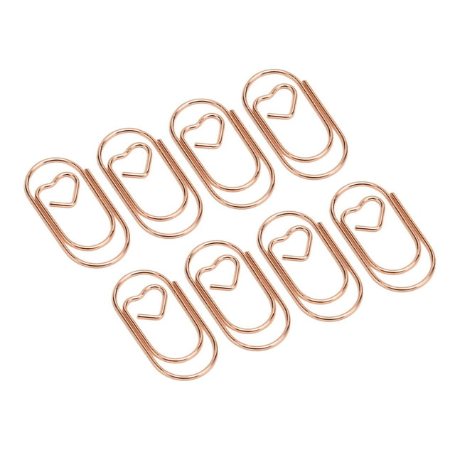100 Clips De Papel En Forma De Corazón, Lindos Mini Clips De Papel, Clips De Metal, Marcapáginas, Suministros De Oficina Para Clasificación De Documentos, Oficina, Escuela,