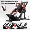 thumbnail image 6 of FORGEMUS 1100lb Leg Press Machine,Hack Squat Machine of Alloy Steel with Linear Bearings for Home Gym,Professional Adjustable Strength Training, 6 of 10