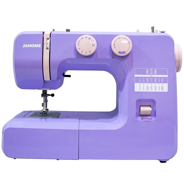 Máquina de coser Janome Lovely Lilac fácil de usar para principiantes