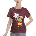 thumbnail image 1 of T-Shirt Basique à Manches Courtes pour Femmes Crayon Shin Chan, 1 of 6