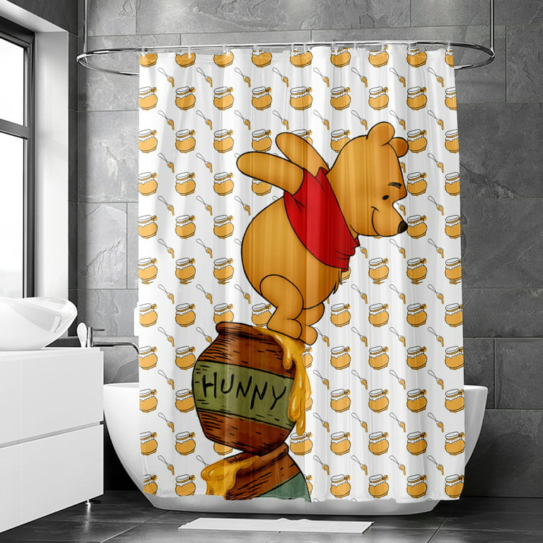 Shower Curtain S-90*180cm Winnie the Pooh Bathroom Decor Winnie