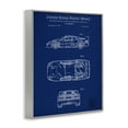 Stupell Industries Automobile Car Blueprint Transportation Painting