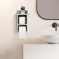 thumbnail image 1 of Wall Mount Toilet Paper Holder, Rustic Wood Toilet Paper Holder, 1 of 7