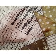 thumbnail image 5 of oneOone Silk Tabby Brown Fabric Nautical Diy Clothing Quilting Fabric Print Fabric By Yard 42 Inch Wide, 5 of 6