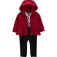 thumbnail image 2 of Carter's Child of Mine Baby GIRL Cardigan, Bodysuit & Pant Outfit, 3 pc set, 2 of 6