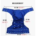 thumbnail image 3 of KaWaii Incontinence Adult Cloth Diapers Adjustable Large Adult Nappy with 1 Super Absorbent Diaper Insert, Leak-proof Protective Underwear-Basil, 3 of 6