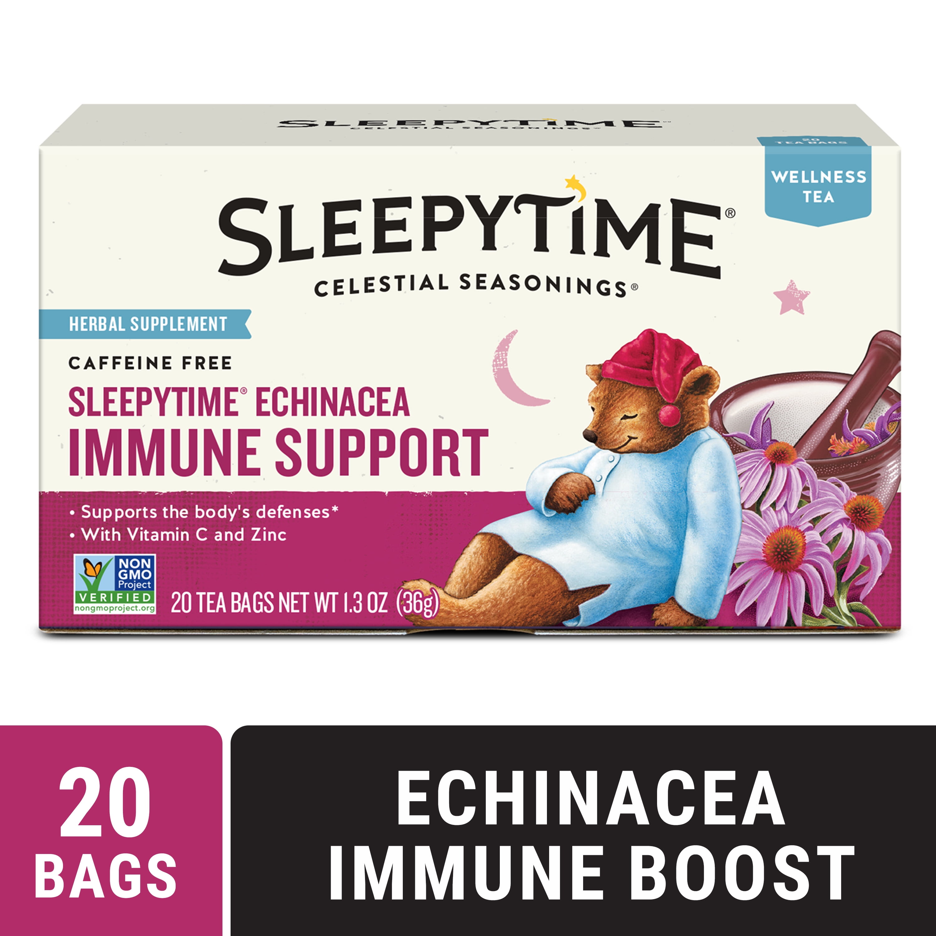 ◆睡眠shop◆ Celestial Seasonings Caffeine Free Sleepytime Extra Wellness Tea