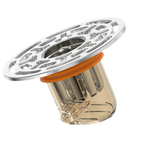 Round Shower Floor Drain Self-Closing Round Floor Strainer Antiodor Drainer Shower Strainer Covers Easily to Install