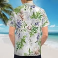 thumbnail image 6 of High Quality Hawaiian Shirts for Men Short Sleeve Aloha Beach Shirt Floral Summer Casual Button Down Shirts Blouses OCA7A7, 6 of 7
