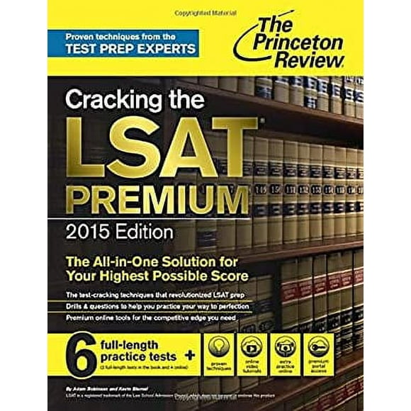 Cracking the LSAT Premium Edition with 6 Practice Tests 2015 9780804124973 Used / Pre-owned