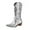 Silver, variant on Boots for Women,Stylish Western Sequin Heel Pointed Toe Mid Calf Boots For Women,Knee High Boots Women,Gold7.5