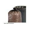 100% Recycled Plastic Garbage Bags, 33Gal, 1.5Mil, 33 X 40, Brown, 100